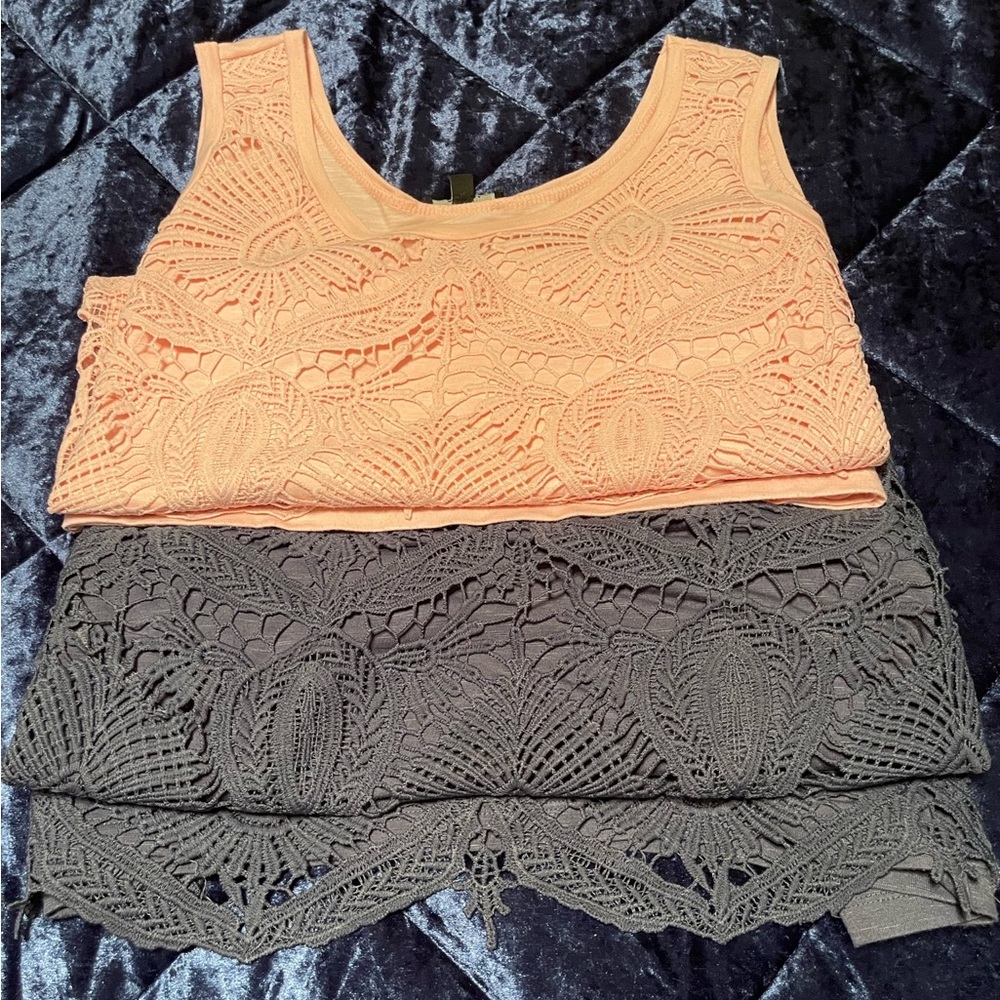 Lane Bryant Sleeveless tops, grey or pink